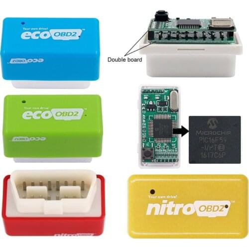 Car 15% Fuel Save EcoOBD2 Nitro obd2 for Benzine Petrol Gasoline Cars Eco OBD Diesel Nitro OBD2 Chip Tuning Box Plug&Driver