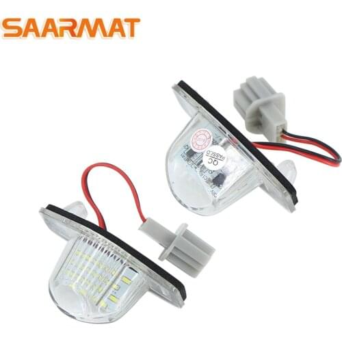 For Honda Jazz Fit Odyssey Stream Insight 5D Logo 3D AUTO LED CANBUS No error Car Number License Plate Lamp Light lamps White