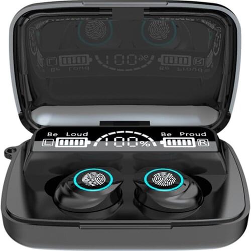 M17 TWS Wireless Bluetooth V5.1 Headset with Microphone LED Display HiFi Stereo