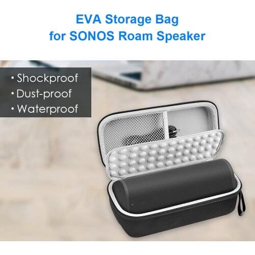 Speaker Storage Box Travel Carrying Case for Sonos Roam Portable Smart EVA Hard Shell Bag Travel Carrying Protective Holder Box