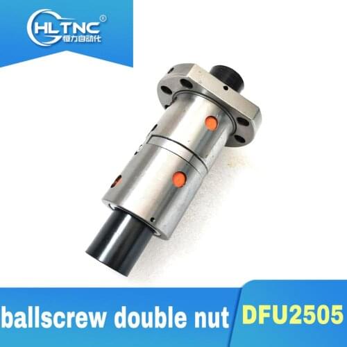 DFU2505 ballscrew double nut 25mm ball screw nut CNC DIY Carving machine parts