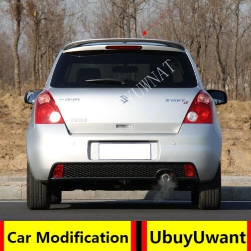 For Suzuki Swift 2007 2008 2009 2010 2011 2012 2013 ABS trunk spoiler car rear wing tail wing decoration for Suzuki Swift