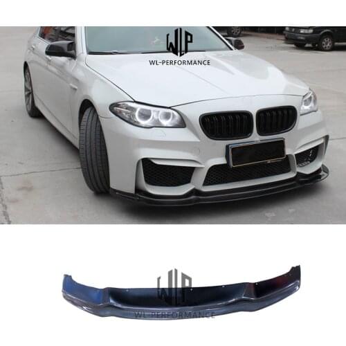 F10 5 Series A Style Car Styling High Quality Carbon Fiber Auto Car Front lip Aprons Splittter For BMW F10 MT Car Body Kit