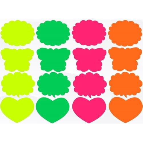 Fluorescent Card Explosive Small Pop Up Advertising Plate Colorful Price Tag Creative Bright and Eye-catching Signboard