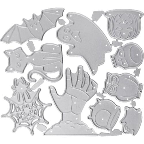 Halloween Bat Metal Cutting Dies Stencil Scrapbooking DIY Album Stamp Paper Card Mold Embossing Q1FD