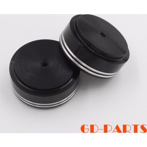 4PCS 39x17mm Machined Solid Aluminum Isolation Stand Base Feet Mat Pad For PC Chassis HIFI AMP Turntable DAC CD Player Radio