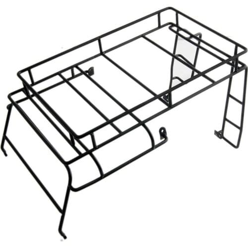 RC Crawler 1:10 D90 Metallo Portapacchi/Portapacchi con il Basamento Della Luce per RC4WD D90 Defender RC Auto Shell