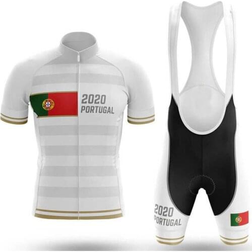 New 2020 bicycle cycling suit Portugal professional bike racing summer Short Sleeve Jersey Mens mountain bike Wear Clothing