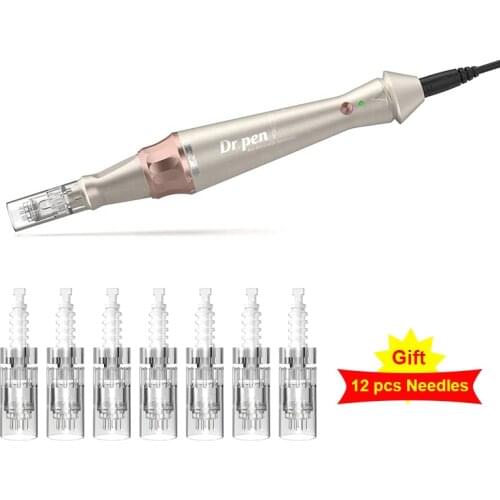 New Wired Electric Derma Pen Auto Dr.pen Ultima E30 With 7pcs 12pin Needle Cartridge For Microneedling Therapy Skin Care MTS PUM