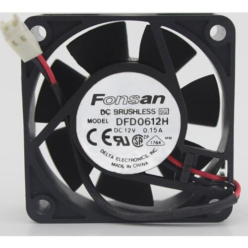 Brand new original 6CM/6 cm cooling fan DFD0612H 6020 12V 0.15A 2 wire