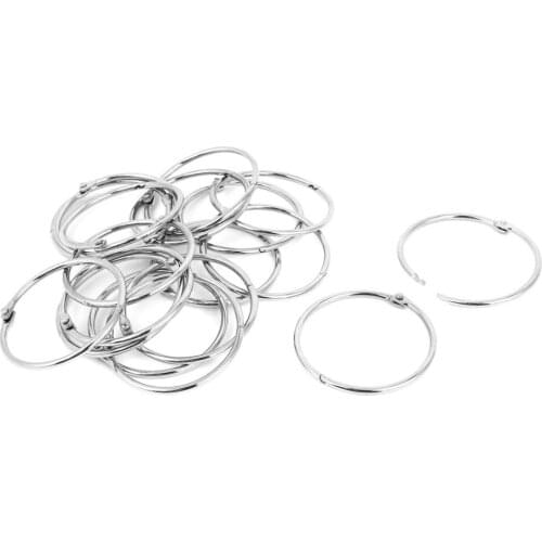 10 Pcs 56mm Book Hoop Binding Rings Scrapbook Album DIY Binder Hoops Loose Leaf Ring