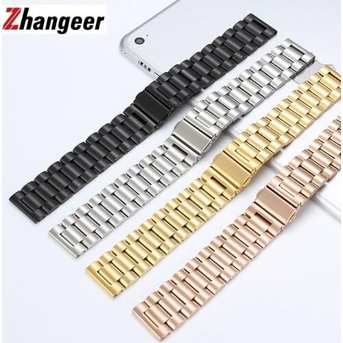 General Watch Bands Stainless Solid Steel Band 304 Watches Metal Strap Watch Accessories 16mm 18mm 20mm 22mm 24mm Dropshipping