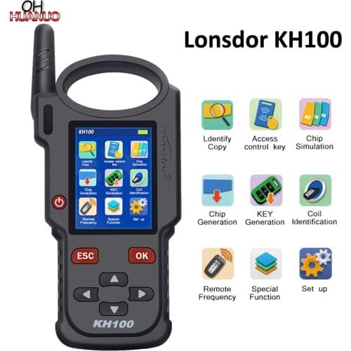 Lonsdor Original KH100 Hand-Held Remote Key Programmer Generator Detect IMMO Unlock Smart Key for Toyota
