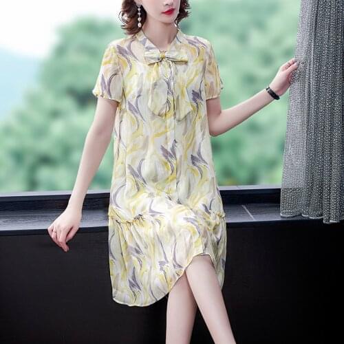 Summer Loose Print Chiffon Elegant Beach Midi Dress 2021 Vintage 3XL Plus Size Casual Two Piece Dresses Women Bodycon Vestidos