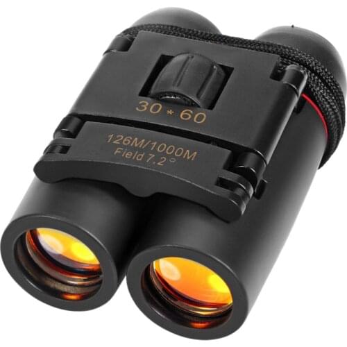 Outdoor Travel Folding Binoculars Telescope 126M-1000M Novelty Kid Children Toy Gift Hunting Caza Day Night Vision 30 x 60 Zoom
