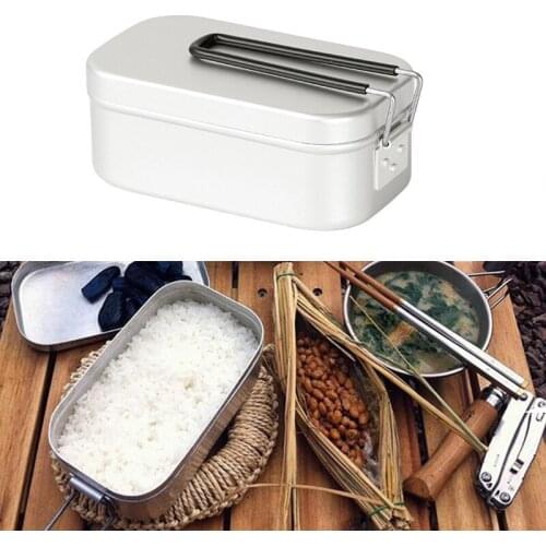 Mini Folding Stove Lunch Box Aluminum Alloy Picnic Box Ourdoor Camping Travel Hiking Fishing Food Containe Breafast Storage Box