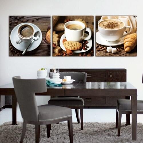 Modern Coffee Dessert Canvas Painting Wall Art Home Decor For Living Room Unframed Printed Paintings Picture Cuadros