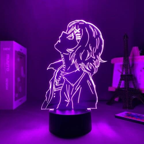 Led Panel Lights Anime Light Tokyo Ghoul Manga Juuzou Suzuya Valentines Day Gift For Boyfriend Led Night Light 3D Lamp