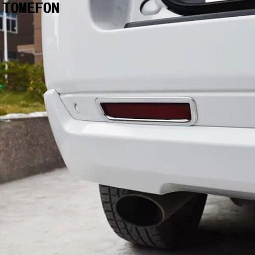 TOMEFON ABS Chrome For Land Rover FreeLander 2 2012 2013 2014 2015 Exterior Decoration LR2 Front Rear Fog Light FogLamp Cover