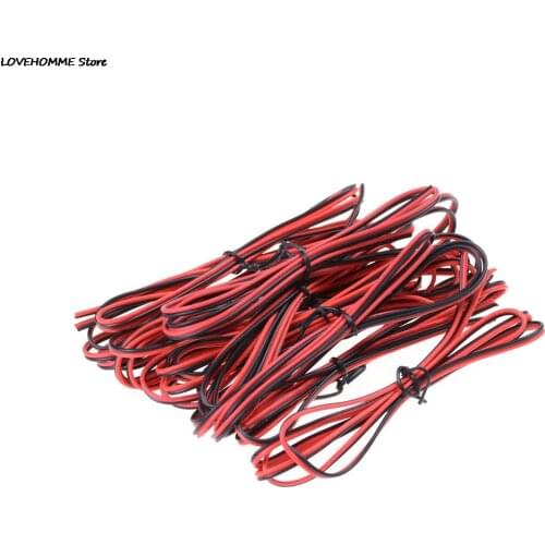 ZLinKJ 2M/4M 22awg 22AWG PVC Insulated Wire, 2 pin Red Black cable, Electrical Wire For LED Strip Extension Wire