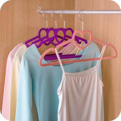 20pcs/lot 42cm Love E Flocking Hanger/Non-Slip Hanger