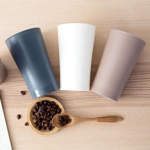 400ml Household Bathroom Tumblers Simple Couple PP Plastic Tooth Mug Brush Holder Washing Tooth Cup 3 Colors Rinsing Cup