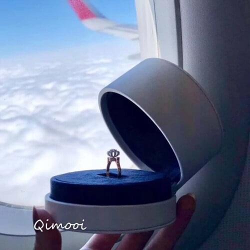 9*6.3CM/1pcs,PU Leather Earrings Rings Necklace Jewelry Box, Gift box for Present Earrings Rings Necklace Bracelet Display