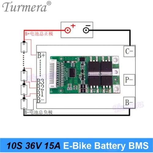 18650 battery 10S 36V 42V 15A Lithium Battery BMS Protected Board for Electric Bike and Power Wheel E-Scooter Battery Use new