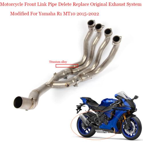 YZF-R1 Motorcycle Titanium Alloy Full Link Pipe Non-destructive System For Yamaha R1/MT10 2015 2016 2017 2018