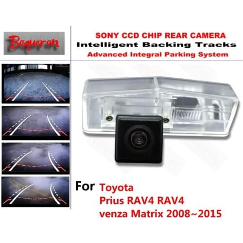 For Toyota Prius RAV4 RAV4 venza Matrix 08~15 CCD Car Backup Parking Camera Intelligent Tracks Dynamic Guidance Rear View Camera