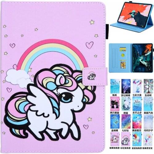 Cover Coque For Apple iPad Pro 11 inch 2020 2th Generation Cartoon PU Leather Stand Case For iPad Pro 11" 2020 Tablet Covers