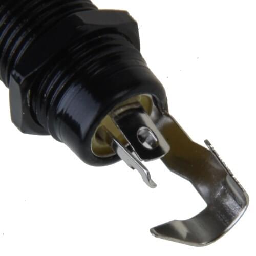 Black Flush Mount Cylinder Jack for Electric Guitar Bass Sensitivity Anti-noisy