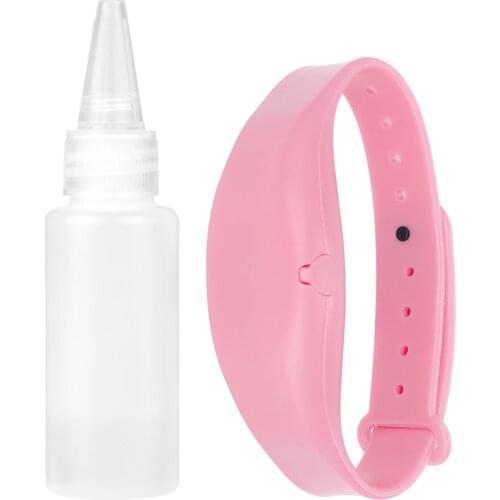 Hand Sanitizer Disinfectant Silicone Bracelet Wristband Hand Dispenser Wearable Wash Hand Sanitizer Dispenser Pumps dropshipping