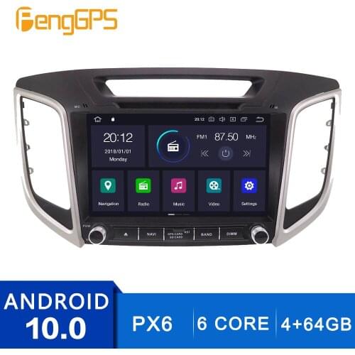 Android 10.0 CD DVD Player For Hyundai IX25 2014-2018 Multimedia Headunit Auto Stereo GPS Navigation Radio Carplay DSP 6Core OBD
