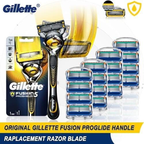 Gillette Fusion Proshield Original Safety Razor High Quality Handle Holder Shaving Cassettes For Men Straight Razor New