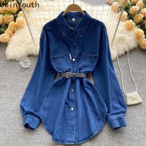 JoinYouth Fashion Denim Dresses