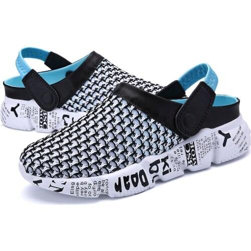 Mens Summer Slippers Shoes Breathable Cool Beach Flip Flops Home Outside Mens Slippers Large Size 39-46 Male Casual Footwear