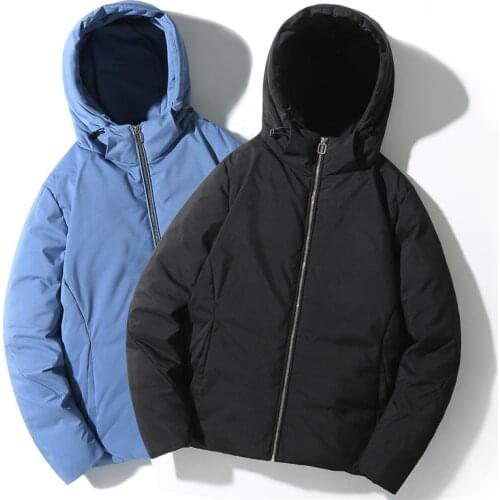 Streetwear Down Jacket Men 2020 Brand New Down Coats Men Winter Hooded Jacket White Duck Down Clothing Male Fashion Jacket Coats