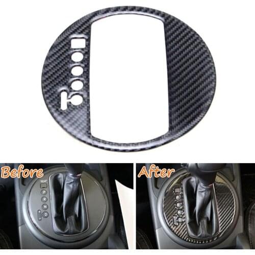 Real Carbon Fiber Gear Position Panel Cover Moulding Trim Car Styling Fit For Kia Sportage R 11-2015