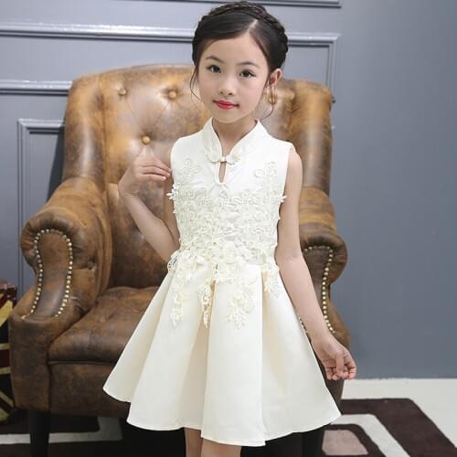 2019 new children 4 5 6 7 8 years girl clothes princess flowers elegant sweet party dress