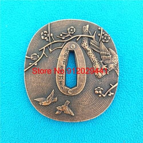 New HandMade Japanese Alloy Guard Tsuba For Samurai Katana Sword Knife Guard Wakizashi Nice