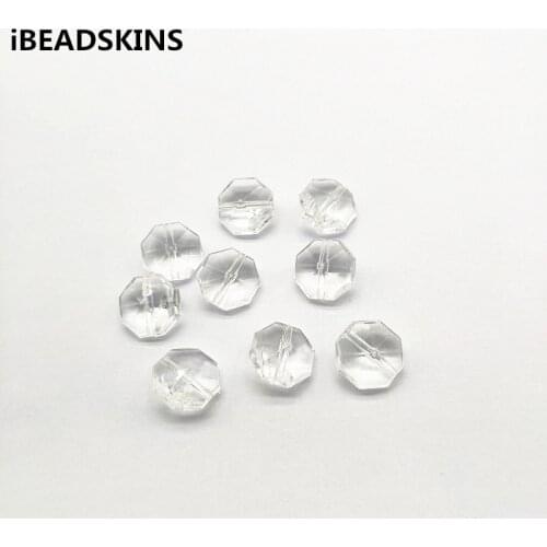 New arrival! 14mm 560pcs Clear acrylic Faceted Octagon-shape beads for Necklace,Earrings parts,hand Made Jewelry DIY