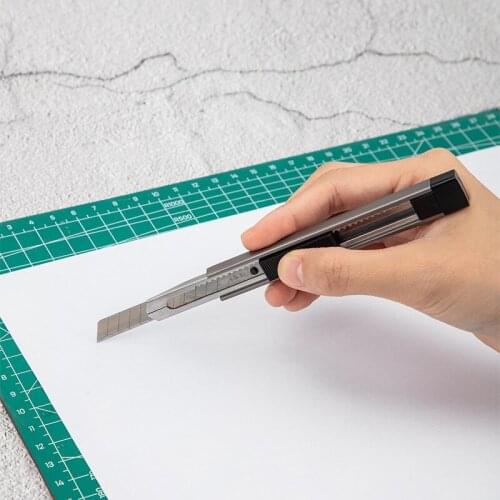 2 pieces Deli 2083 high quality art knife portable warehouse express knife paper cutter cute mini manual paper cutter