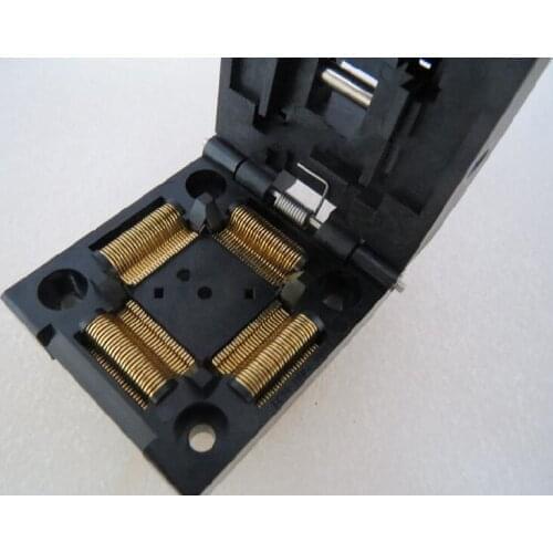 Original YAMAICHI IC tester IC51-1004-809 seat TQFP100 QFP100 Programmer feet spacing 0.5MM