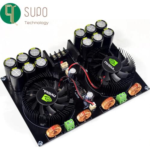 TDA8954 420W + 420W 2.0 Class D Digital Power Amplifier Board (Fan Cooling) AC12.5V to AC26V Amplifier Board