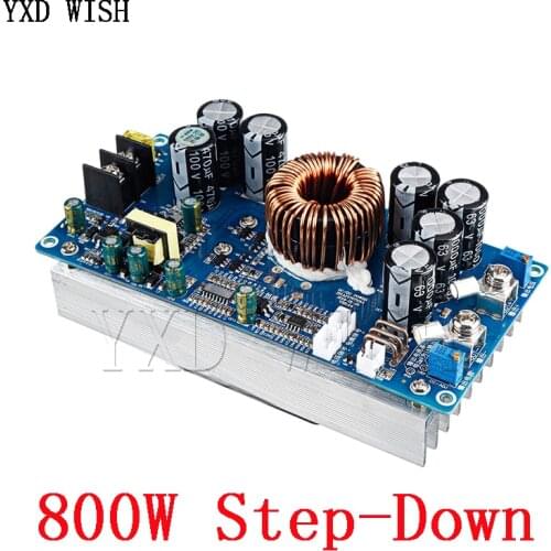 800W High Power DC Step-down Power Supply Output 30A Constant Voltage Constant Current adjustable Voltage DC 20V-70V Module