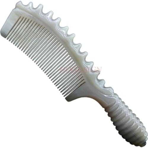 Horn Comb Genuine Natural Anti Static Anti-hair Loss Long Straight Hair Large Female Home Massage White Yak Combs For Girl Sale