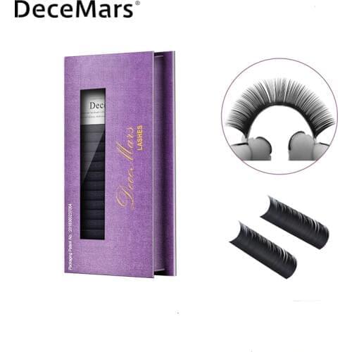 DeceMars Eyelash Extension 16line/Tray Individual Faux Mink Lash