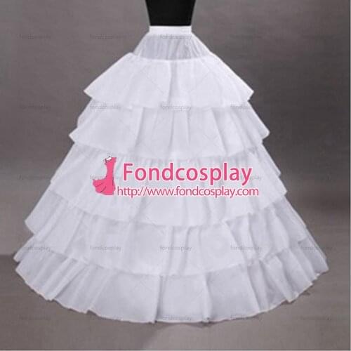 Sissy maid The Farthingale Underskirt Petticoat Cosplay Costume Tailor-made[G733]
