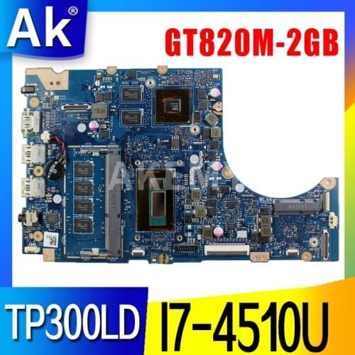 TP300LD motherboard For Asus TP300LA Q302LA TP300LAB Q302L TP300 TP300L TP300LJ laptop motherboard I7-4510U GT820M-2GB original